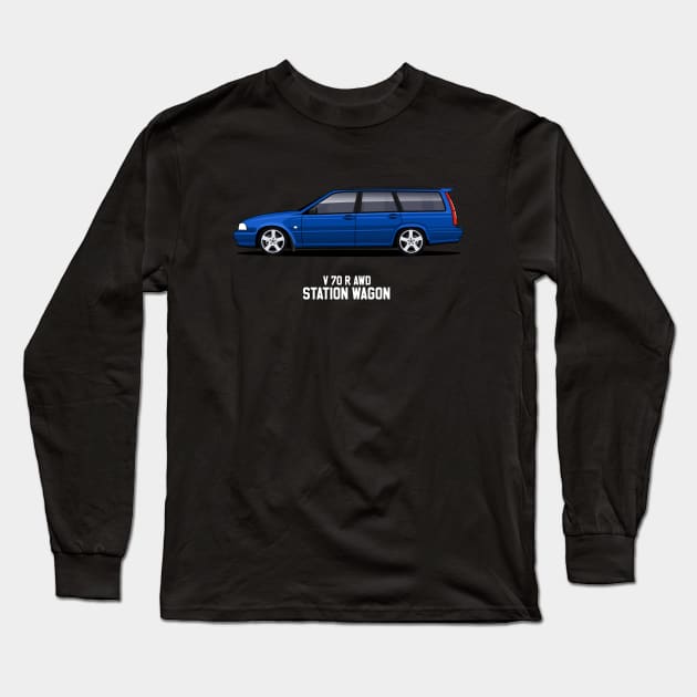 V70R AWD Station Wagon Long Sleeve T-Shirt by Turbo29